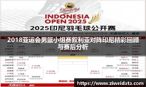 2018亚运会男篮小组赛叙利亚对阵印尼精彩回顾与赛后分析